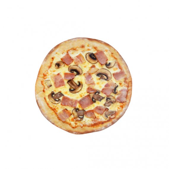 Pizza Fina Bacon y Champiñón Portobello