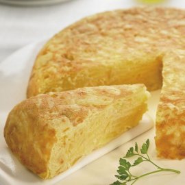 Tortilla de patatas con cebolla