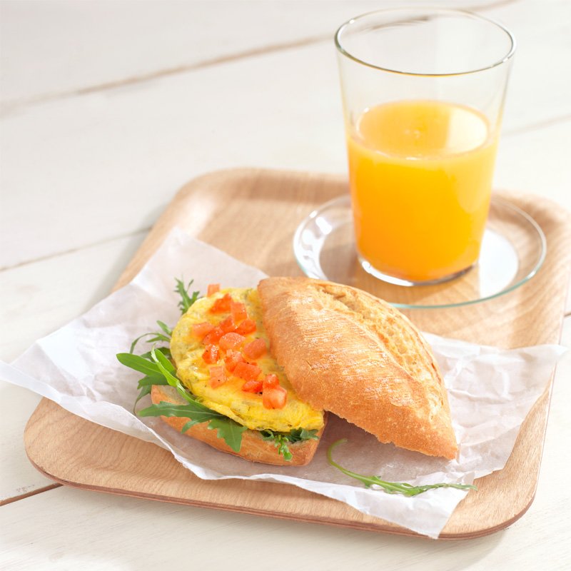 Rombito de tortilla a las finas hierbas